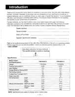 Preview for 4 page of Carrier 73SC005A1C Use And Care Manual