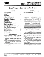 Preview for 1 page of Carrier 73XC-1SS Start-Up And Service Instructions