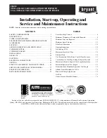 Preview for 1 page of Carrier 986TC Installation, Start-Up, Operating And Service And Maintenance Instructions