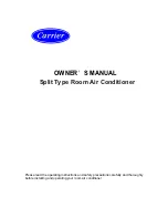 Carrier AI10H-2 Owner'S Manual preview