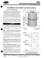 Carrier AIR COOLED CONDENSING UNIT 38EH Installation And Start-Up Instructions Manual preview