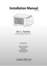 Предварительный просмотр 1 страницы Carrier Air-L Series Installation Manual