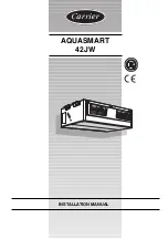 Preview for 1 page of Carrier AQUASMART 42JW Series Installation Manual