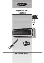 Carrier AQUASMART 42WHC Installation Manual preview