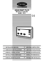 Preview for 1 page of Carrier Aquasnap Plus 33AW-RC1 Installation Manual