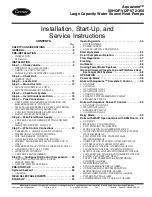 Preview for 1 page of Carrier Aquazone 50HQP 072 Installation, Start-Up And Service Instructions Manual