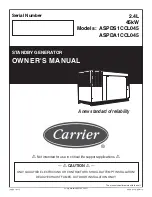 Carrier ASPDA1CCL045 Owner'S Manual предпросмотр