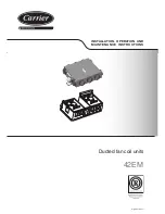 Carrier Atmosphera 42EM series Installation, Operation And Maintenance Instructions preview