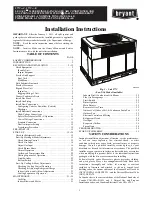 Preview for 1 page of Carrier bryant 577C-C Installation Instructions Manual