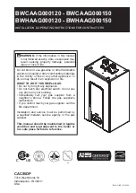 Carrier BWCAAG000120 Installation & Operating Instructions Manual preview