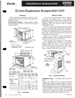 Preview for 1 page of Carrier CARRIER 28GH Installation Instructions