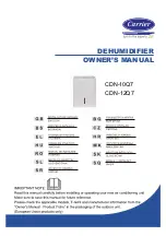 Предварительный просмотр 1 страницы Carrier CDN-10Q7 Owner'S Manual