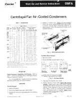 Carrier CENTRIFUGAL FAN AIR-COOLED CONDENSERS 09FA Start-Up And Service Instructions preview