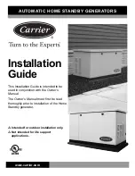 Preview for 1 page of Carrier Circuits 50A 240V Installation Manual
