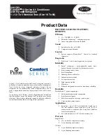 Preview for 1 page of Carrier Comfort 24ACA3 Product Data