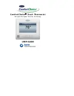 Carrier ComfortChoice Touch User Manual preview