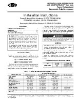 Carrier COMFORTLINK 48HG014 Installation Instructions Manual preview