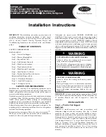 Carrier COMFORTLINK 50PG20 Installation Instructions Manual preview