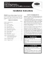 Preview for 1 page of Carrier COMFORTLink PURON 48PM20 Installation Instructions Manual