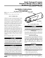 Preview for 1 page of Carrier CPLPCONV006A00 Installation Instructions Manual