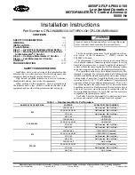 Preview for 1 page of Carrier CRLOWAMB033A00 Installation Instructions Manual