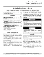 Preview for 1 page of Carrier CRPWREXH068A00 Installation Instructions Manual