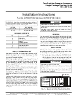 Preview for 1 page of Carrier CRTWOPOS012A00 Installation Instructions