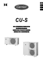 Carrier CU-S 401 Use & Maintenance Instructions предпросмотр