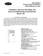 Preview for 1 page of Carrier Deluxe 58DLA Installation Manual