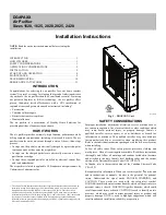 Предварительный просмотр 1 страницы Carrier DGAPAXX 1620 Installation Instructions Manual