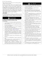 Preview for 2 page of Carrier ERVXXSHA1130 User'S And Installer'S Manual