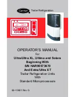 Preview for 1 page of Carrier Extra XT Operator'S Manual