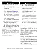 Preview for 2 page of Carrier FSFXXAOA1180 Installation And User Instructions Manual