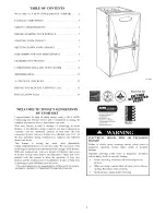 Предварительный просмотр 2 страницы Carrier Furnace Owner'S Manual