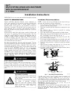 Carrier GA7T Installation Instructions Manual preview