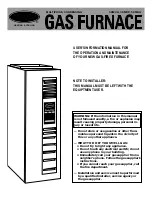 Preview for 1 page of Carrier GAS FURNACE 58MVP Users Information  Manual For The Operation And Maintenance