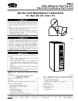 Preview for 1 page of Carrier GAS FURNACE 58MXA Instruction Manual