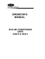 Preview for 2 page of Carrier GEN IV Operator'S Manual