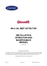 Carrier Graviner Mk6 Installation, Operation And Maintenance Manual preview