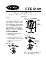 Предварительный просмотр 1 страницы Carrier GT-G Series Installation, Operation & Maintenance Instructions