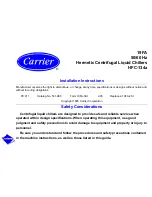 Carrier HFC-134a Installation Instructions Manual preview