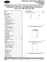 Preview for 1 page of Carrier HRVCCLHU Installation, Start-Up, And Operating Instructions Manual