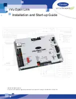 Carrier i-Vu Open Link Installation And Startup Manual preview