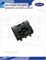 Carrier i-Vu XT Installation And Startup Manual preview