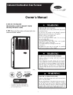 Carrier INDUCED-COMBUSTION GAS FURNACE Owner'S Manual preview