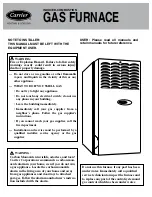 Preview for 1 page of Carrier INDUCED-COMBUSTION GAS FURNACE Quick Manual