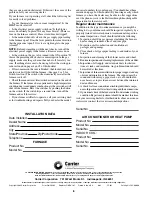 Preview for 8 page of Carrier INDUCED-COMBUSTION GAS FURNACE Quick Manual