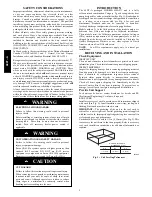 Preview for 2 page of Carrier INFINITIR 15 SEER 48XT-A Installation Instructions Manual