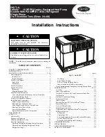 Carrier Infinity 15 SEER 50XT-A Installation Instructions Manual preview