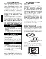 Preview for 2 page of Carrier Infinity 15 SEER 50XT-A Installation Instructions Manual